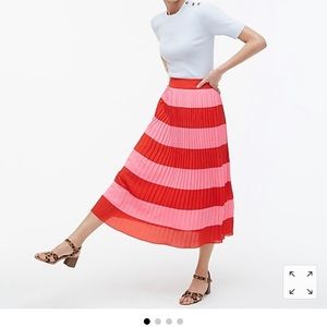 J.Crew Pleated Midi Skirt